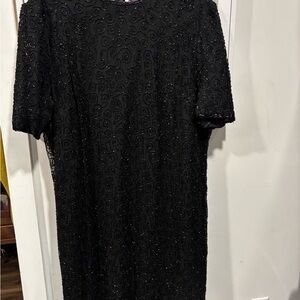 Stenay Black Beaded Midi Dress